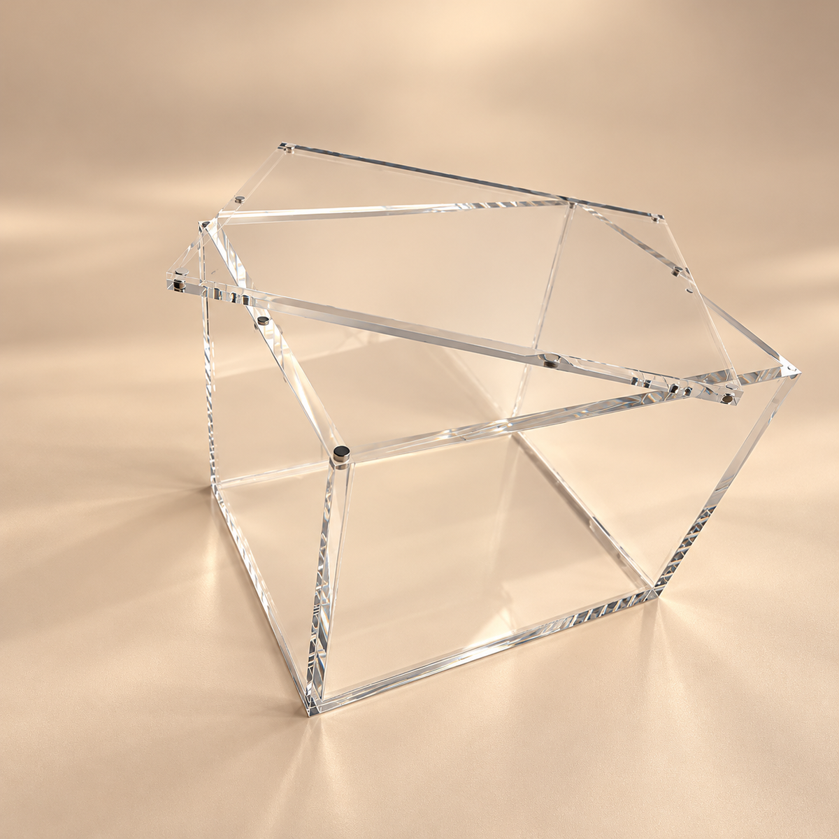 Detaljbild på Akrylskydd till 8-tin pokemon display starka magneter 6mm tjocklek och fullt uv skydd