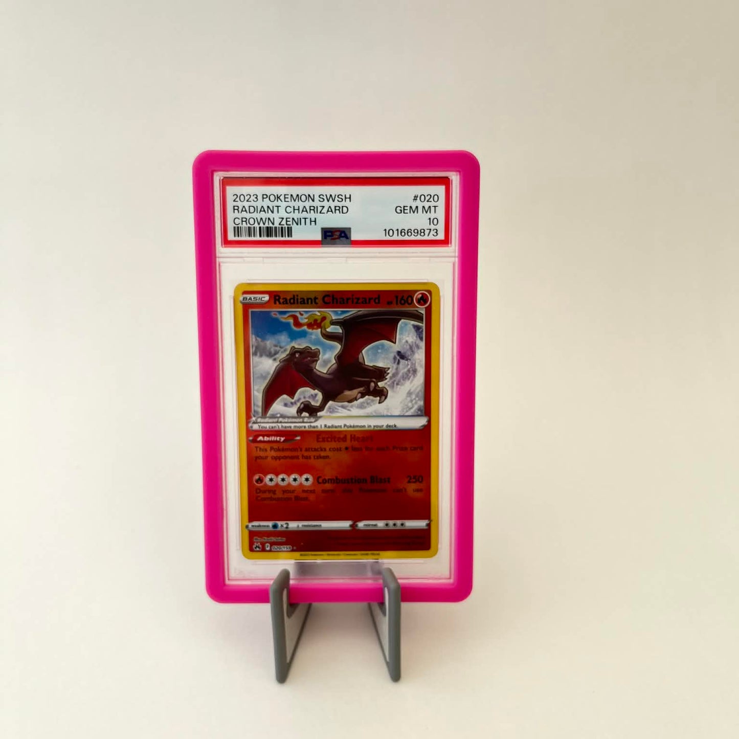 Rosa Slab Guard För Graderade PSA Slabs