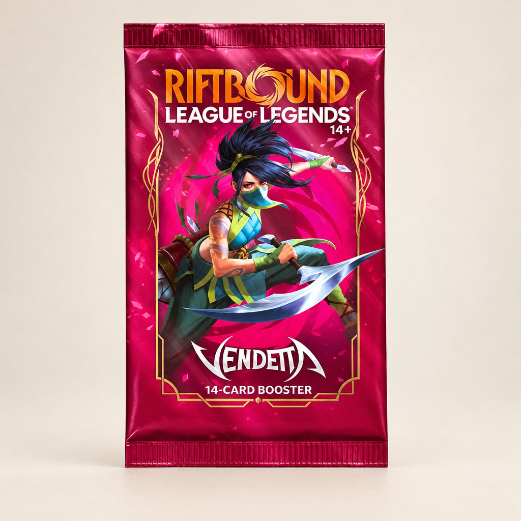 Riftbound League of Legends Vendetta Booster Pack – 14 kort från set 4