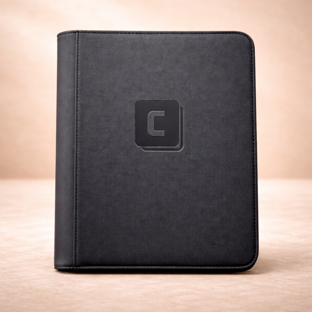 Bild på 9-pocket pärm / binder med dragkedja / zipper side-loading - perfekt för Pokemon och andra TCG-cards