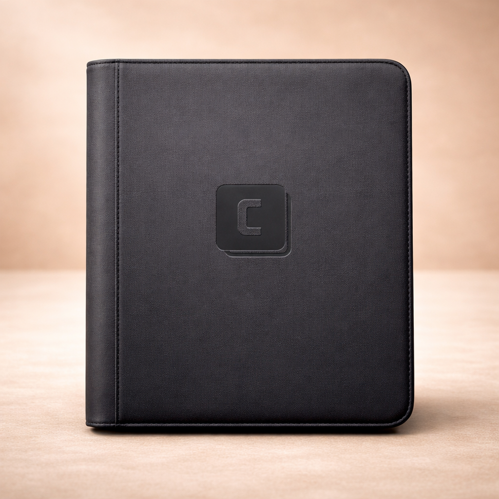 9-pocket Toploader Pärm / Binder med Dragkedja / Zipper side-loading - Utmärkt för pokemon och andra TCG-Cards