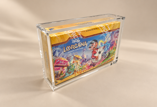 Akrylskydd för Hyperia City Disney Lorcana Booster Box - med magnetiskt lock 6mm