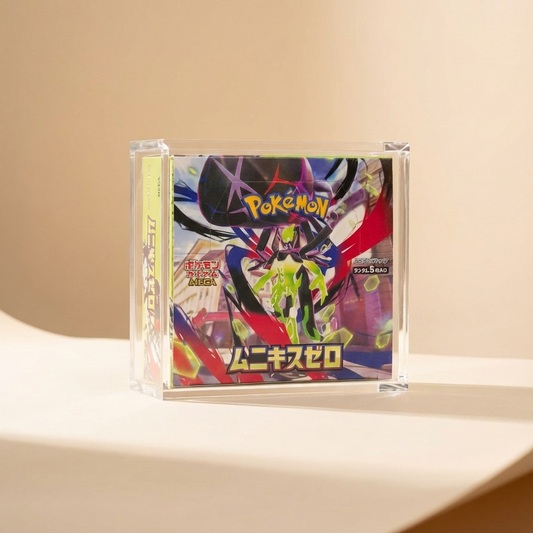 Akrylskydd för Pokémon Japansk Booster Box (JPN BB) – 6 mm UV-skydd med 6 magneter