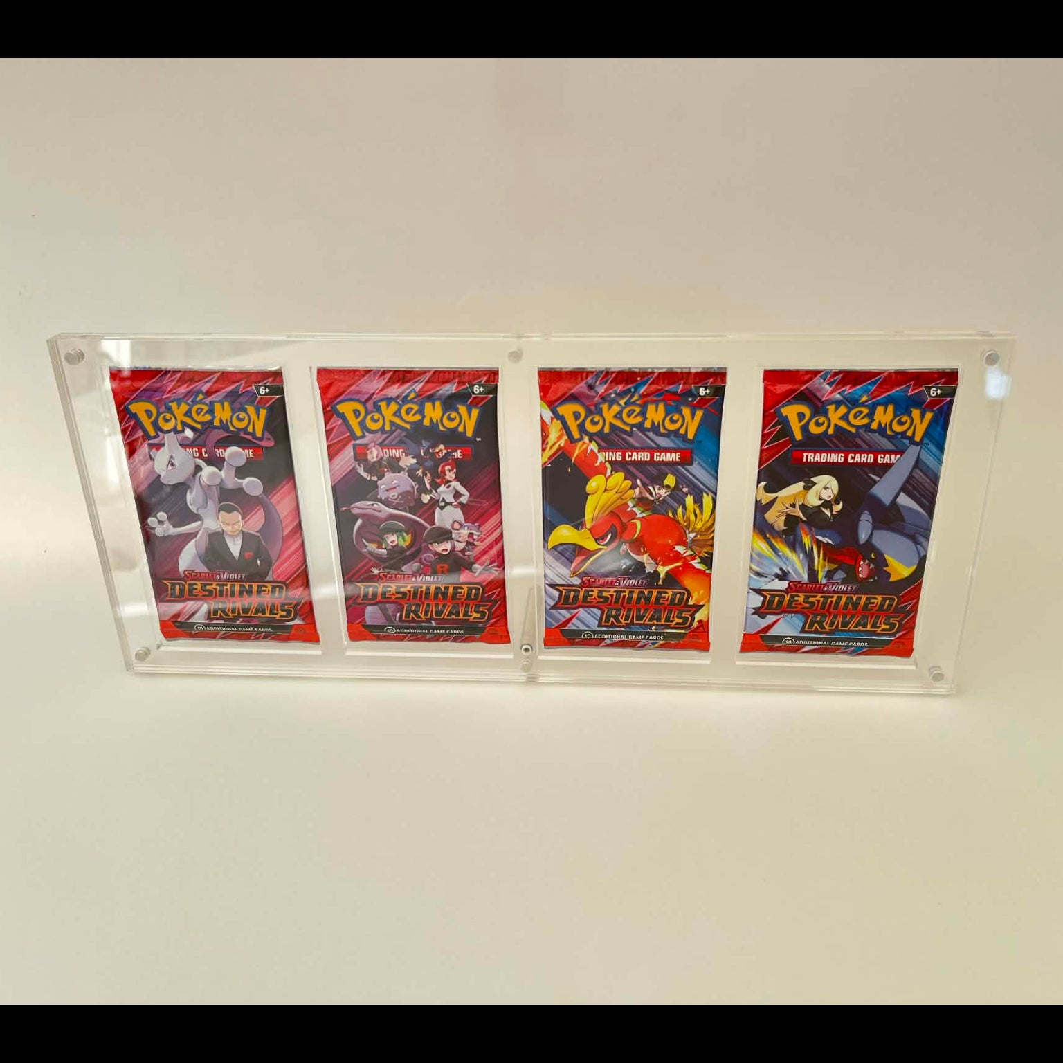 Akrylskydd till artset booster packs på collected.se