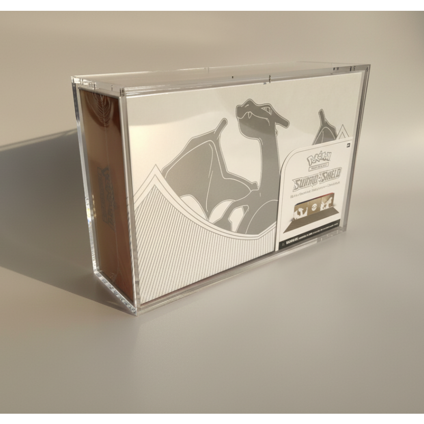 Charizard Schwert &amp; Schild Ultra-Premium Kollektion (UPC) - Acryl-Vitrine