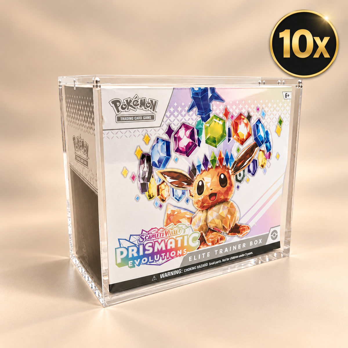 Pokémon 10x ETB Akrylskydd – Elite Trainer Box, 6 mm