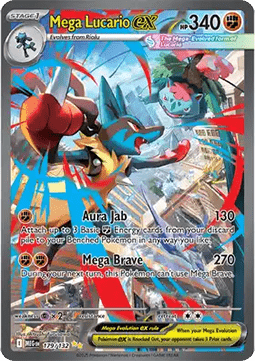 Mega Lucario ex (MEG 179) - Special Illustration Rare