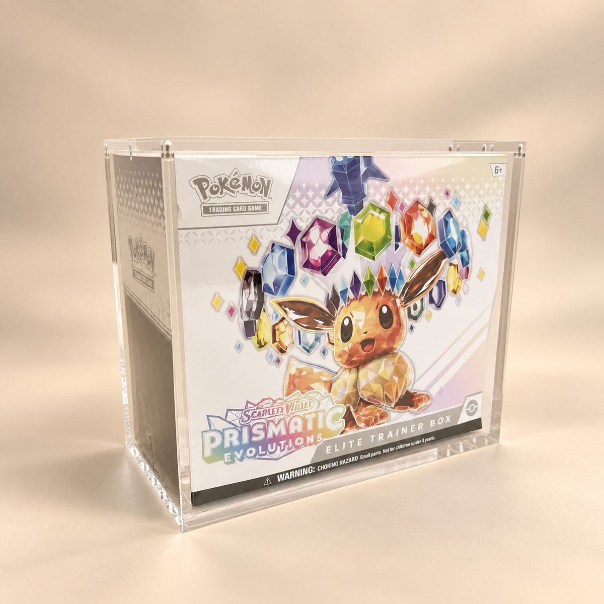 Akrylskydd för Pokémon Prismatic Evolutions Elite Trainer Box