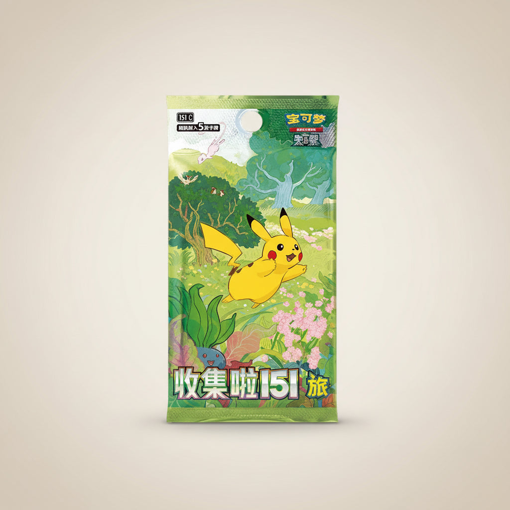 Pokémon Collect 151 Journey Booster Pack 151C på förenklad kinesiska