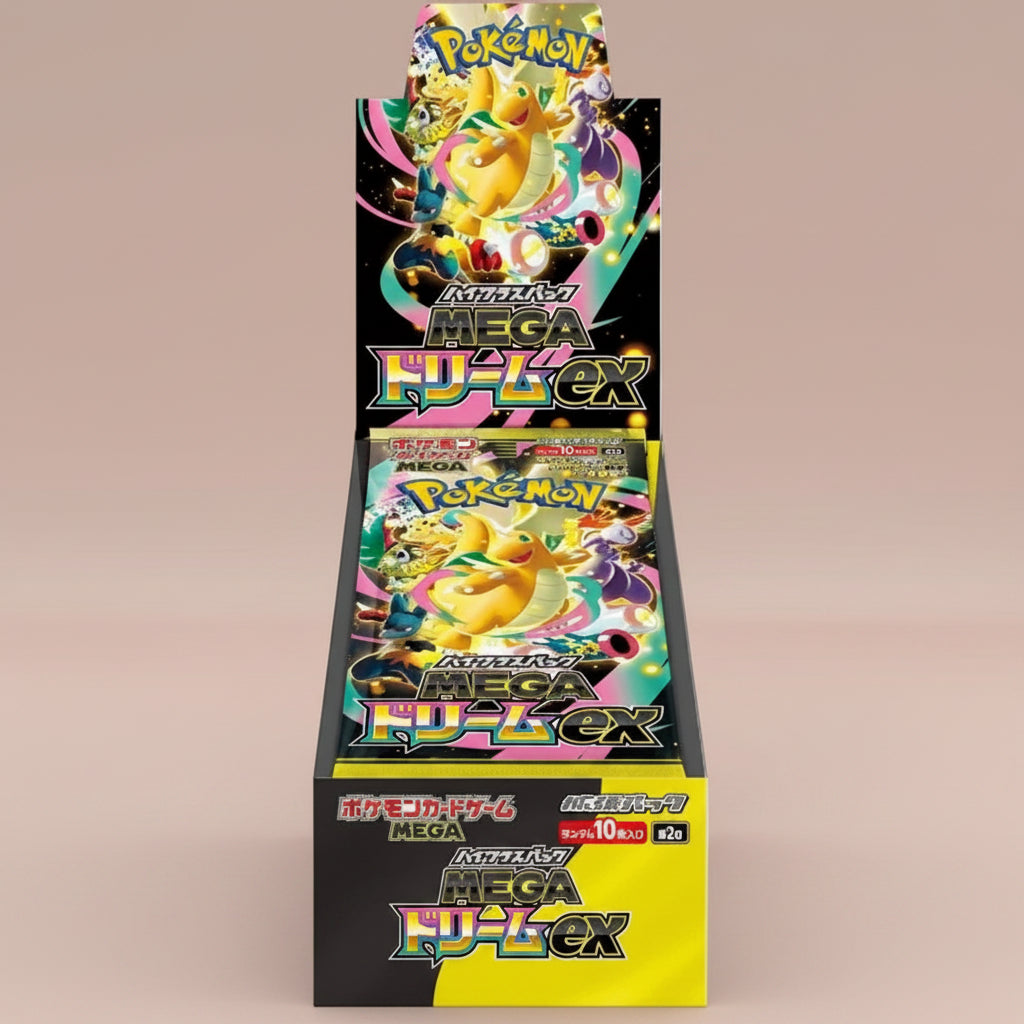 Mega Dream Ex japansk Booster Box sealed med 10 packs