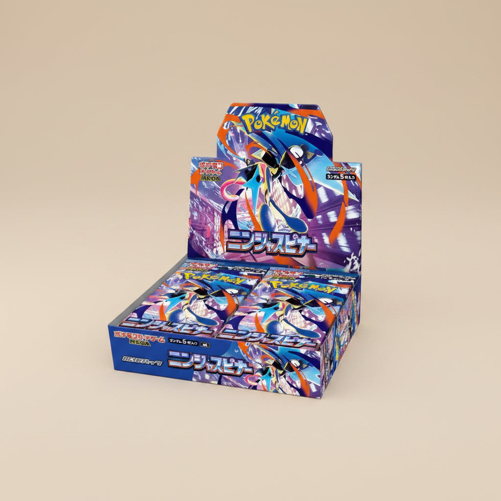Pokémon TCG Ninja Spinner japansk Booster Box – officiell fabriksförseglad booster box från Mega Evolution-serien.