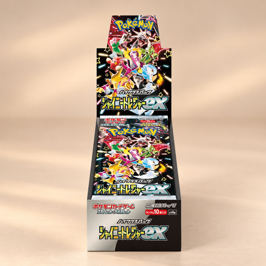 Pokémon TCG Shiny Treasure ex SV4a japansk boosterbox från Scarlet & Violet-eran.