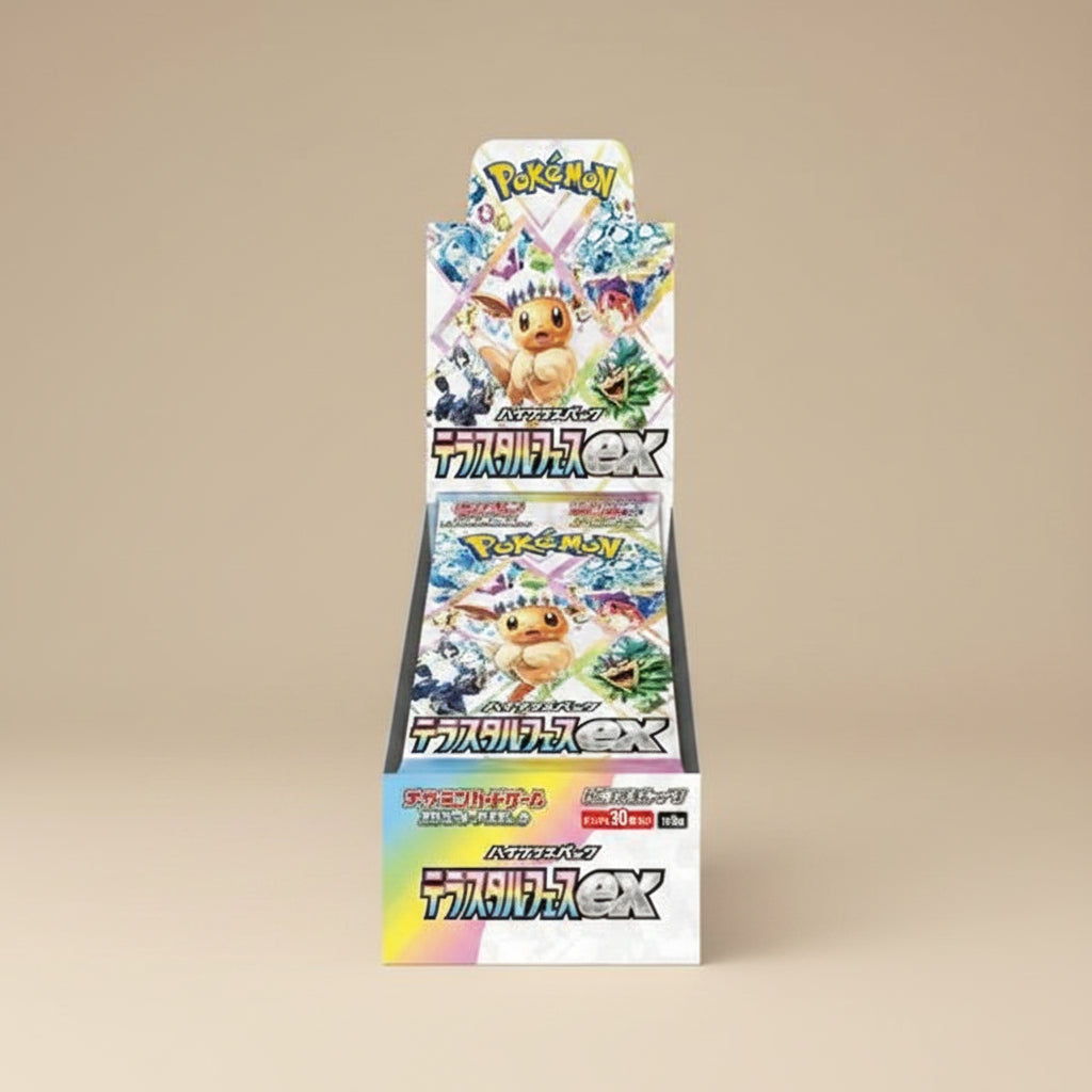Pokémon TCG Terastal Festival ex japansk Booster Box – officiell fabriksförseglad High Class Pack från Scarlet & Violet-serien.