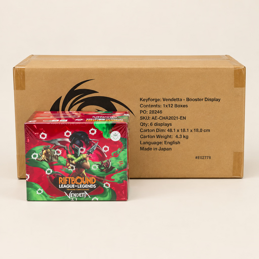 Riftbound Vendetta Booster Box Case med 6 Booster Boxes